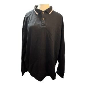 Topman Men’s Long Sleeve Polo-Style Top – Size M